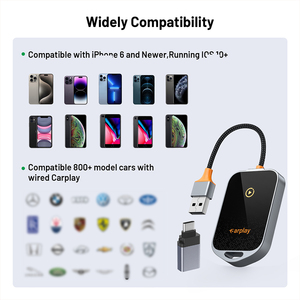 Topleo inalámbrico carplay AI Box coche mini radio carplay dongle portátil universal <span class=keywords><strong>portatil</strong></span> auto adaptador inalámbrico carplay AI Box - Product Image 2