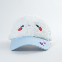 Topi Baseball 6 Panel Custom Tanpa Struktur Model Dad Hat dengan Logo Bordir Bulu Berwarna Berbeda untuk Unisex Pria Wanita, Dilengkapi Gesper Logam yang Dapat Disesuaikan