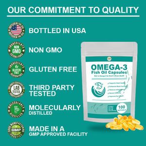 OEM Private Label Cápsulas Soft Suplementos De Óleo De Peixe para o Cérebro e Saúde Ocular Deep Sea <span class=keywords><strong>Fish</strong></span> EPA e DHA - Product Image 2