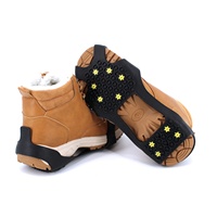 Crampons antidérapants d'hiver pour chaussures avec crampons durables et chaînes de traction pour bottes, randonnée, escalade en plein air