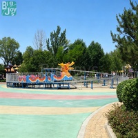 Montagnes russes Dragon Glissant pour 16 Personnes, Grand Équipement de Parc d'Attractions Extérieur pour Enfants et Adultes