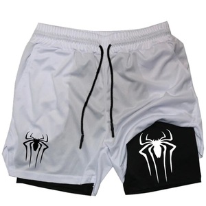 Wholesales Custom Mens Compression Workout Shorts With Liner 2 in 1 Esportivo Mesh Fitness Men Gym Shorts With Pocket - Product Image 6