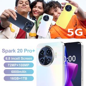 Teléfono móvil desbloqueado Dual <span class=keywords><strong>Sim</strong></span> 4G 16GB + 1TB almacenamiento Spark 20 Pro + Android 13 clon de fábrica Octa Core Cpu Hd pantalla teléfono móvil - Product Image 3