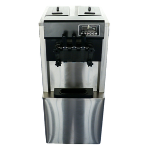 Machine à crème glacée et <span class=keywords><strong>yaourt</strong></span> en acier inoxydable de haute qualité HELAXEN - Glace molle trois saveurs, haute productivité, 220V pour les cafés - Product Image 1
