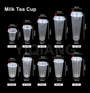 डिस्पोजेबल 500 मिली लीक-प्रूफ प्लास्टिक दूध कप बुलबुला चाय और स्मूदी के लिए - Product Image 5