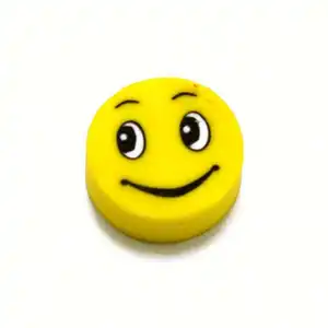 Borracha de sorriso redondo com sorriso 3d personalizado para crianças