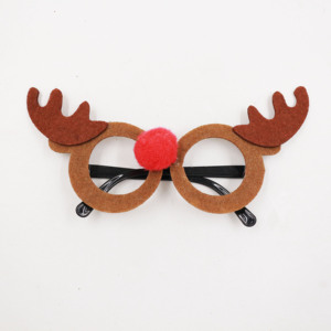 Gafas de Navidad con Luces <span class=keywords><strong>Holan</strong></span> para Niños, Plástico Resistente y Fieltro Hecho a Mano, Regalo Navideño para Fiestas - Product Image 4