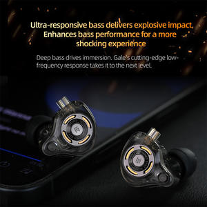<span class=keywords><strong>KZ</strong></span> Gale 1DD <span class=keywords><strong>Bass</strong></span> améliore les écouteurs équipés d'un équipement de jeu à pilote dynamique super linéaire 3.5mm - Product Image 5
