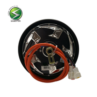 QSMOTOR 10 V4 3000W 50H con Controlador Fardriver ND72300 y Pantalla LCD DKD, Kit Completo de Cableado y Interruptor de Aceleración