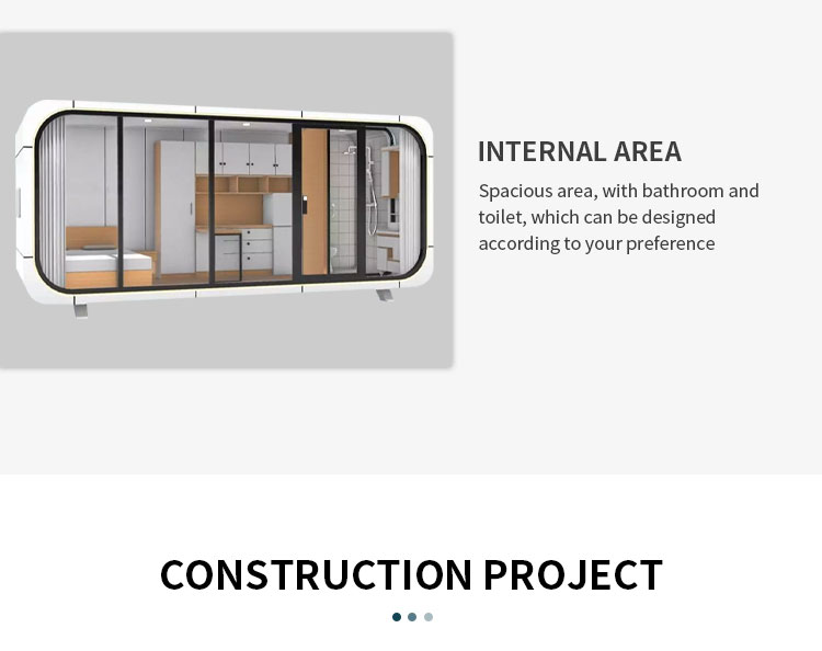 Space Capsule Movable Homes Mobile Prefab House Container Tiny Prefabricated Houses