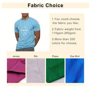 Camiseta con estampado de pantalla de secado rápido de tela catiónica personalizada para gimnasio, correr, Fitness, deportes atléticos, camiseta para hombre - Product Image 2