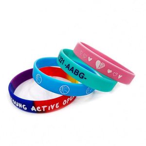 Bracelet en silicone personnalisable pour équipe, avec lettrage DIY, pour activités de groupe et publicité - Product Image 4