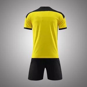 เสื้อฟุตบอลสีเหลืองคุณภาพสูงแบบซับลิเมชั่นโพลีเอสเตอร์สั่งทำชื่อและหมายเลขสำหรับทีม - Product Image 2