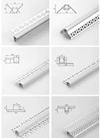 Promotion : Profilé LED linéaire en aluminium pour plafond en plâtre, dissipation thermique, 1M 2M 3M, profil en T encastré pour cloison sèche