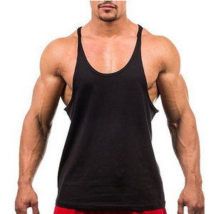 Gilet de fitness personnalisé pour hommes débardeur de couleur unie respirant et à séchage rapide conception musculaire décontractée pour un entraînement confortable - Product Image 4