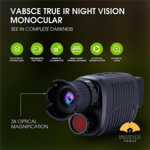 Monocolo a Visione Notturna IR DT28 con Zoom Digitale 10X Schermo da 1.54' Video 2.5K per Caccia Cannocchiale a Visione Notturna 200M - Product Image 4