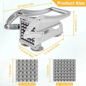 Manual Potato Slicer Stainless Steel French Fry Slicer Potato Slicer Meat Cutter Dicer Cutting Machine <b>Tools</b> - Product Image 4