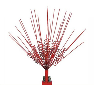 Accessoires d'alimentation Répulsif anti-oiseaux anti-colombe écologique à énergie solaire avec support de table en bronze et acier inoxydable - Product Image 2