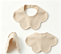 Newborn Baby Bibs for Ages 0-3 100% Cotton Cartoon Pattern Cotton Lining Designed to Prevent Spit-up and Leaks