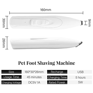 Coupe-ongles pour animaux de compagnie, tondeuse pour les pattes des chiens, coupe-poils pour pattes de chien, en ABS, pour la coupe des poils du visage, des pattes, des yeux et des oreilles des chiens - Product Image 5