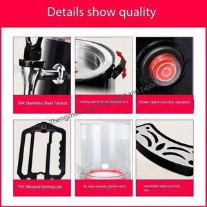 Máquina de chocolate caliente con 5L y 10L 400W Soporte de alta calidad Uso de control de temperatura para barra de café Hotel de gama alta - Product Image 4