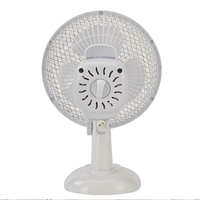 Ventilateur Mini Portable à Alimentation CA/CC, 6 Pouces, 3 Pales, Rechargeable, pour Maison et Bureau
