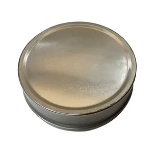 Groothandel Op Maat Ronde Blikken Doos Verpakking 104*35Mm Food Grade Snack Kaviaar Blikken Doos Massief Parfum Kaarsbalsem Snus Blikken Doos