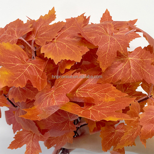 Hứa hẹn Hot Bán đẹp nhân tạo Loose duy nhất thân cây <span class=keywords><strong>Maple</strong></span> Leaf hoa cho trang trí nội thất trên Giáng sinh hoặc tốt nghiệp - Product Image 6
