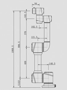 Brazo Robótico de Seis Ejes AUBO-C5 con Pinza, PLC y Motor Principal para Uso Médico/Soldadura Láser, IP54, Carga Útil de 5 kg, Manipulador de Prensa - Product Image 4