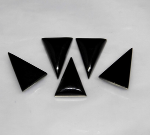 Cabujones Triangulares Largos de Ónix Negro Natural Pulidos y Lisos de 3x6mm 20x40mm, Ojo de Gato, Marca AMARA, Súper Calidad para Joyería - Product Image 1