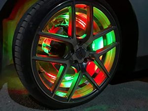 ไฟวงล้อรถยนต์ ADT DIY ควบคุมผ่านแอพ ปรับสีได้ ไล่สีได้ แบบไดนามิก ขนาด 16 นิ้ว 4in1 พร้อมฟังก์ชั่นไฟเลี้ยวและไฟเบรก - Product Image 5