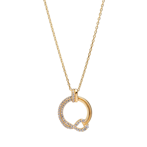 Nuevo Collar <span class=keywords><strong>de</strong></span> <span class=keywords><strong>Plata</strong></span> <span class=keywords><strong>de</strong></span> Ley S925 2025 con <span class=keywords><strong>Cadena</strong></span> <span class=keywords><strong>de</strong></span> Hueso <span class=keywords><strong>de</strong></span> <span class=keywords><strong>Serpiente</strong></span> Giratoria, Serie Infinita Bicolor Oro y <span class=keywords><strong>Plata</strong></span>, Hebilla Grande Abrible - Product Image 4