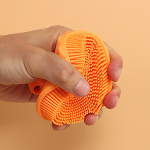 Shell Shaped Silicone Bath <b>Brush</b> <b>Round</b> Soft Touch For Adults And Children Massage Scrubbing Tool - Product Image 2