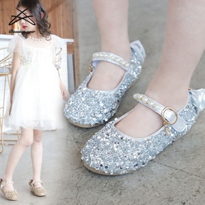 Giảm Giá Hấp Dẫn Giày Thời Trang Trẻ Em Giày Trẻ Em Đính Kim Sa Lấp Lánh Giày Xăng Đan Bé Gái Dễ Thương Giày Đế Bằng - Product Image 3