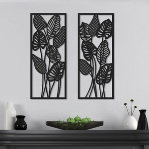 Tailai 2 pezzi foglie tropicali <span class=keywords><strong>legno</strong></span> decorazione di arte della <span class=keywords><strong>parete</strong></span> <span class=keywords><strong>in</strong></span> <span class=keywords><strong>legno</strong></span> segno Boho decorazione della <span class=keywords><strong>parete</strong></span> appesa pendimenti <span class=keywords><strong>da</strong></span> <span class=keywords><strong>parete</strong></span> - Product Image 2