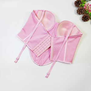 متوفر الآن: توب كورسيه نسائي غير منتظم بتصميم مشدود لربيع وصيف 2026، بدون أكمام، يرفع الصدر، مكشوف الظهر، مناسب للارتداء اليومي. - Product Image 4