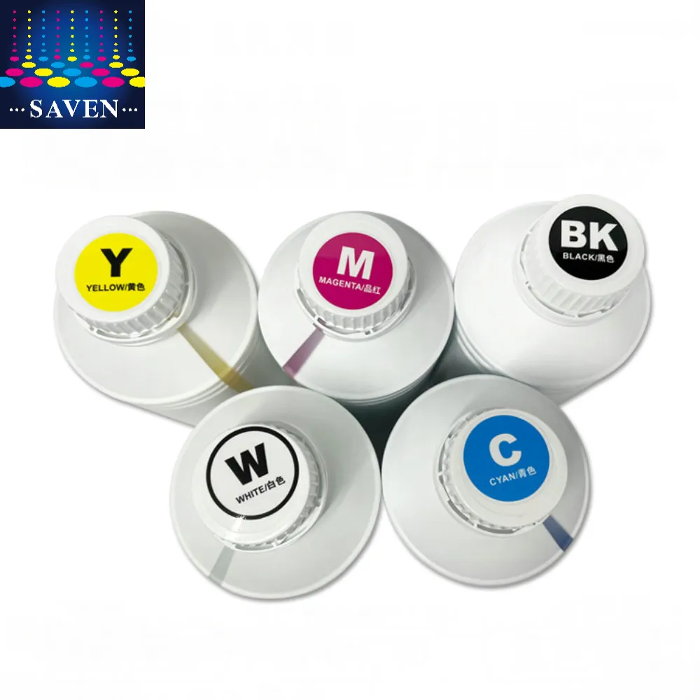Saven alta qualità premium pigmento tessile DTF kit colore inchiostro bianco DTF inchiostro per 4720 i3200 l1800 riscaldatore della stampante