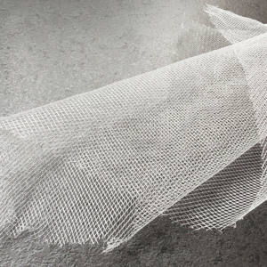 웨딩 드레스 및 의류 및 가방 패브릭에 대한 프리미엄 품질 100 폴리 에스테르 니트 원단 15gsm 165cm 얇은 명주 그물 직물 - Product Image 2