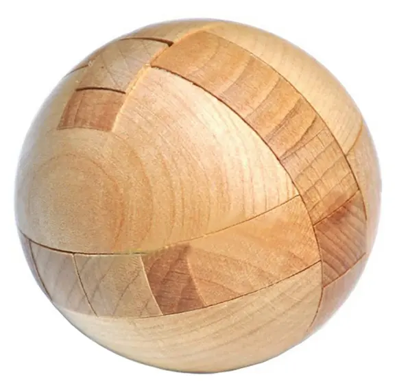 Wooden crafts Handmade Wooden Puzzle Magic Ball Brain Teasers Toy Intelligence IQ Games 3D Sphere Puzzles toy