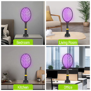 Los más vendidos ofrecidos de fábrica para bebés 2 en 1 eléctrico Anti Fly Control Swatter Racket Bat Mosquito Killer Lamp - Product Image 6