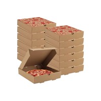 Cajas Plegables Desechables de Papel Kraft Impresas Personalizadas para Envasado de Alimentos, Pizza, Sushi, Ecológicas, OEM Disponible