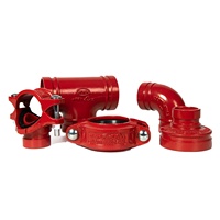 Raccords de tuyauterie rainurés en fonte ductile homologués UL FM WFHSH pour la lutte contre les incendies : Couplages, coudes, tés mécaniques, brides