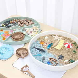 Plateau sensoriel DIY en silicone de qualité alimentaire pour enfants, bac sensoriel <span class=keywords><strong>Montessori</strong></span> pour tout-petits - Product Image 2