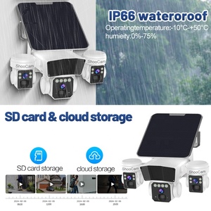 12MP 3 ống kính năng lượng mặt trời 4G/<span class=keywords><strong>Wifi</strong></span> thẻ Sim Camera ai theo dõi con người âm thanh hai chiều nhà không dây giám sát an ninh Camera quan sát năng lượng mặt trời - Product Image 3