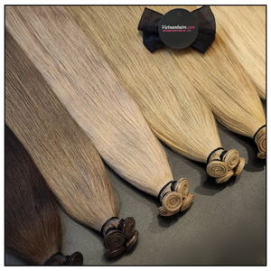 Extensions de cheveux Genius Weft, trame fine invisible, cuticules alignées, lisses naturelles, vente en gros - Product Image 4