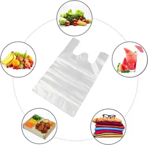 China suppliers shopping bags t-shirt plastic ldpe roll bag