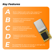 COMTANG DAT37384-SL Módulo de Audio USB-C con Chip ALC5686, Detección Automática de Auriculares, Plug and Play, Adaptador DIY para Auriculares con Cable