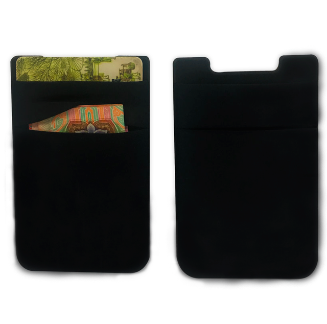 Unique Customized Color and Logo Smart Wallet Lycra Cell Phone Sticker Card Holder Phone Bag
