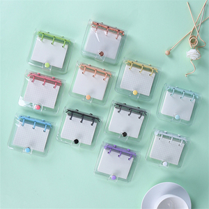 Biểu Tượng Tùy Chỉnh Mới Đơn Giản Trường Học Sinh Máy Tính Xách Tay A7 Trong Suốt PVC Mini 3-Lỗ Loose-Leaf Xoắn Ốc Chất Kết Dính Refillable - Product Image 1