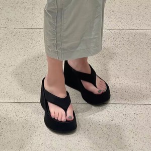 Sandalias de Plataforma Estilo Francés 2026 para Mujer, Elegantes, Negras, con Suela Gruesa, para Combinar con Vestidos, para Exteriores - Product Image 6